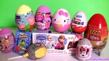 Eggo Toys Surprise Eggs Shopkins Basket Peppa-Pig Disney Frozen Princess Minnie MyLittlePony Kinder