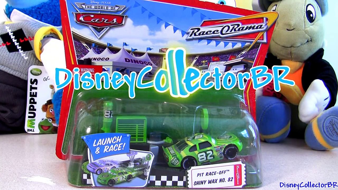 Cars 2 Pit Stop Race-Off Shiny Wax Launcher #82 Disney Pixar toys review by Disneycollector