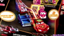 Cars Neon Racers Neon Nights Track Set new NEW Metallic Lightning McQueen Disney Pixar