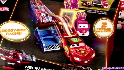 Cars Neon Racers Neon Nights Track Set new NEW Metallic Lightning McQueen Disney Pixar