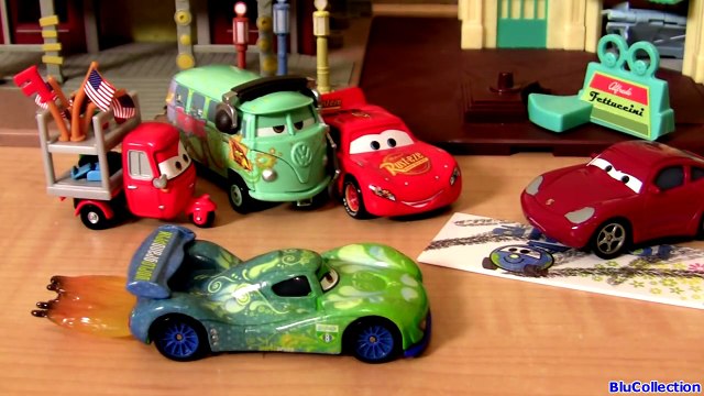 Cars 2 Carla Veloso With Flames Trike Feldman Chase new Series Hudson Hornet Piston Cup McQueen