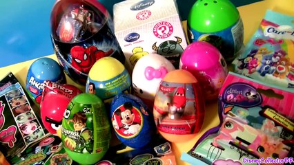 Kinder Surprise Eggs! Superman Angry Birds Disney Planes CARS Hobbit Monster High Mickey Huevos