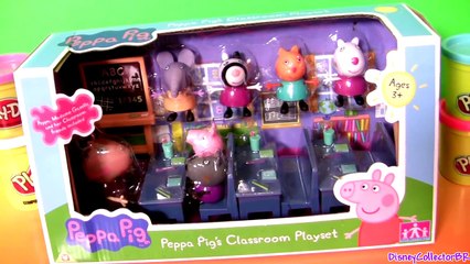 Play Doh Peppa Pig Classroom Back to School Playset Learn the ABC with PlayDough - Vamos a Escuela