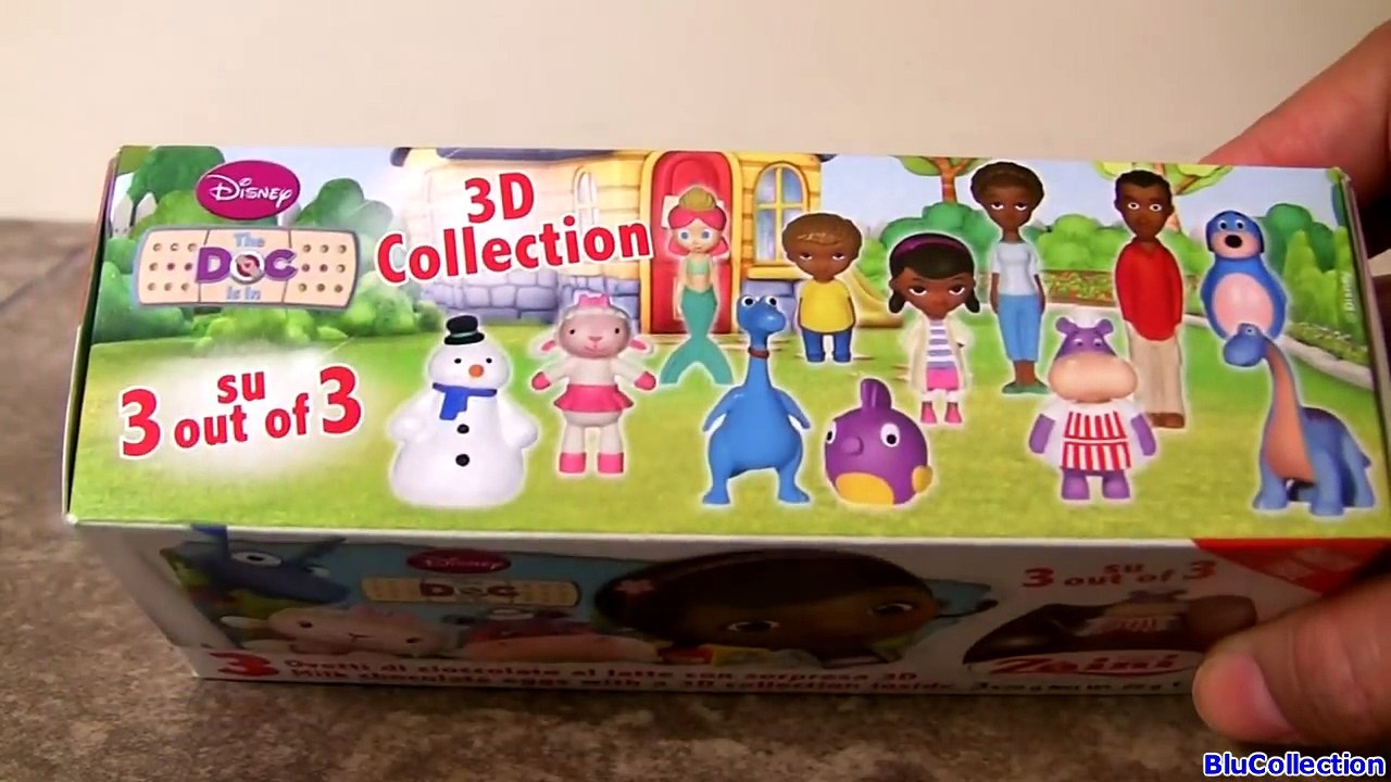Doc McStuffins Surprise Eggs with 3D Toys from Disney Zaini same as Kinder Huevos Sorpresa