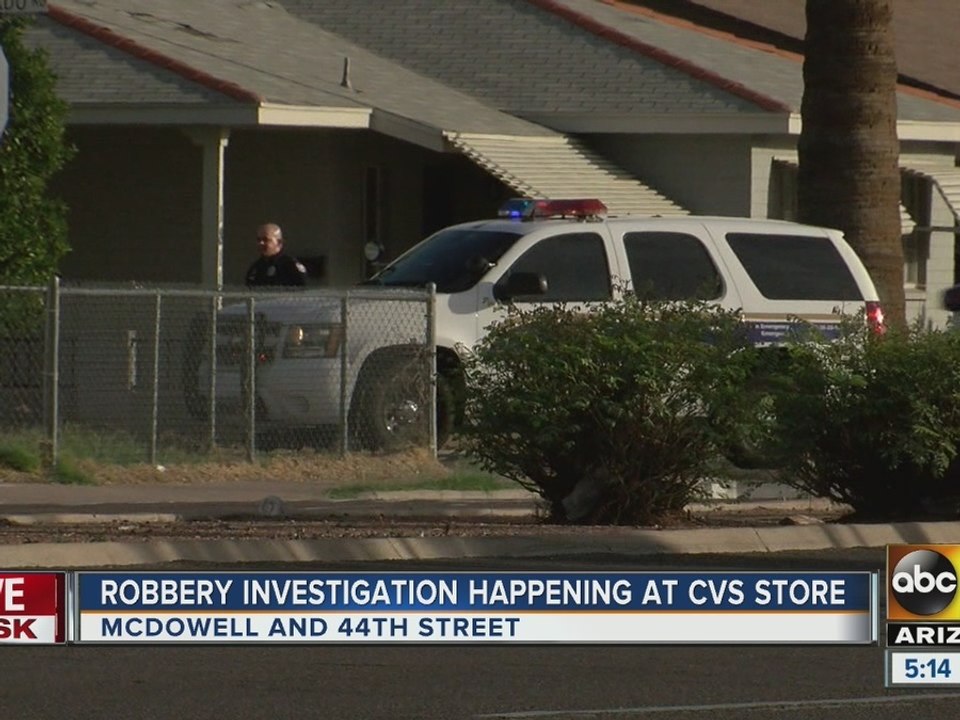 Robbery investigation at Phoenix CVS store