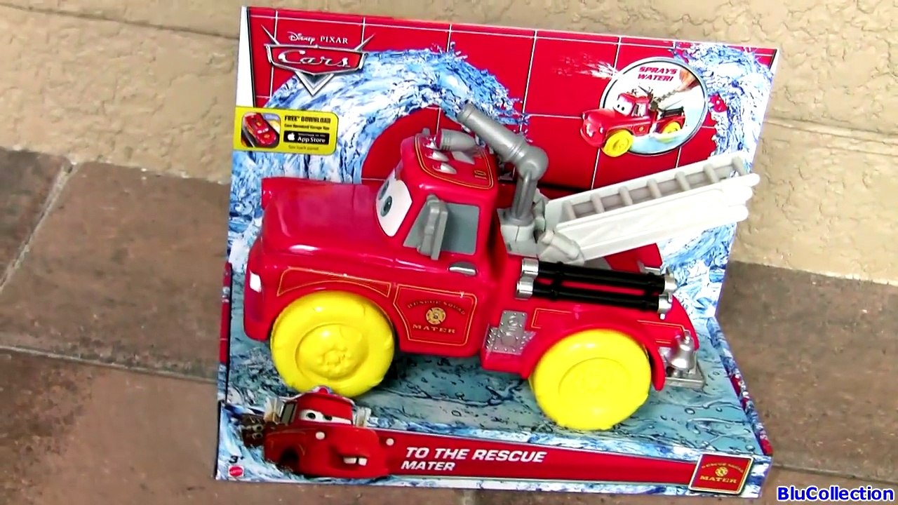 Disney Cars Rescue Squad Mater Hydro Wheels vs. Colossus Dump Truck Hydro Wheels Pool Bathtub Toys