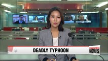 Five dead, five missing after Typhoon Chaba slams southern Korea