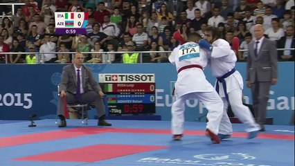 Rafael Aghayev claims Gold in Men's Kumite 75kg _ Karate _ Baku 2015