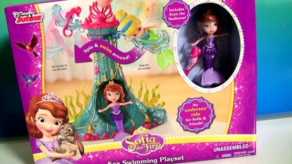 Mermaid Sofia Sea Swimming Playset Disney Princess Sofia the First Unboxing by DisneyCollector