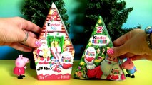 Surprise Merry Christmas from Peppa Pig and George Pig Kinder Eggs Santa Claus Holiday Edition