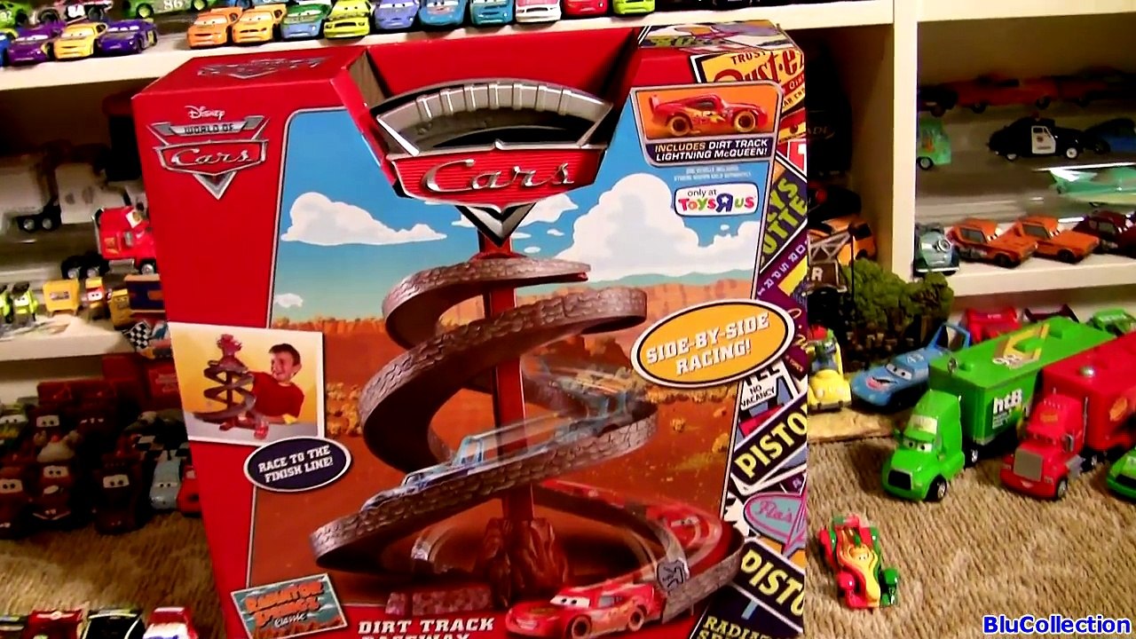 Pixar Cars Dirt Track Raceway new Radiator Springs Classic Side by Side Spiral Rip Clutchgoneski