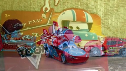 Pixar Cars Daredevil Lightning McQueen and Matador Mater