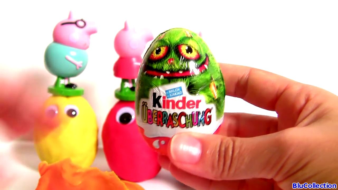 Play-Doh Peppa Pig Stampers Googly Eyes Surprise Eggs Learn Colors Ojos Saltones Huevos Sorpresa