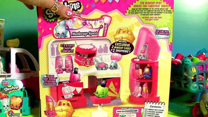 Shopkins Season3 Makeup Spot Fashion Lipstick Lip Gloss Display Case Play Doh Disney Frozen Elsa