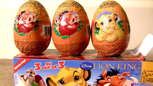The Lion King Huevos Sorpresa same as Kinder Surprise Eggs with Mufasa y Scar Disney El Rey León