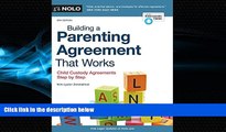 different   Building a Parenting Agreement That Works: Child Custody Agreements Step by Step