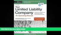 FAVORITE BOOK  Your Limited Liability Company: An Operating Manual