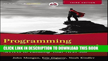 [PDF] Programming Interviews Exposed: Secrets to Landing Your Next Job Full Colection