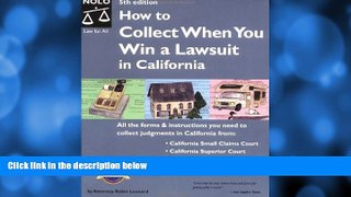 FULL ONLINE  How to Collect When You Win a Lawsuit in California(5th Edition)