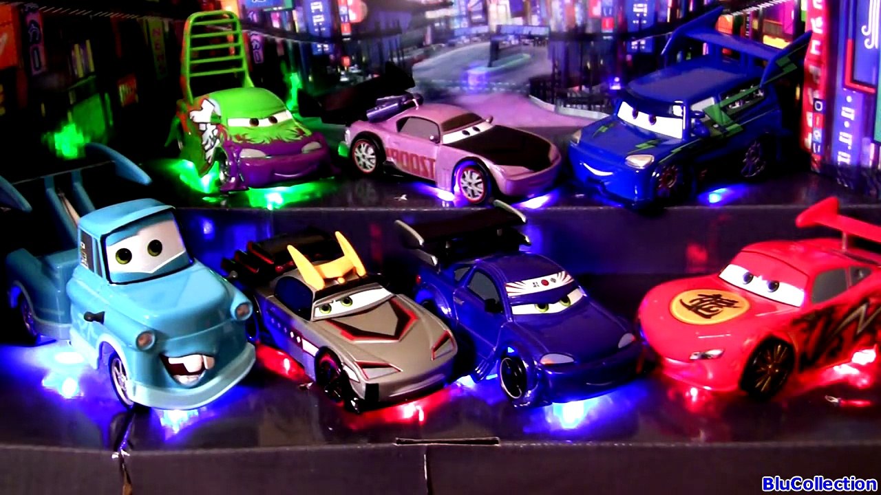 7Cars Light Up Tuners Cars Toons Tokyo Mater Deluxe Diecast Maters