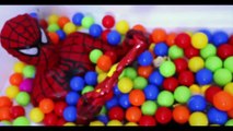 Spiderman Real Life Having Bath #BALL PIT SHOW