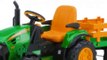 Peg Perego John Deere Ground Force Tractor with Trailer Toy