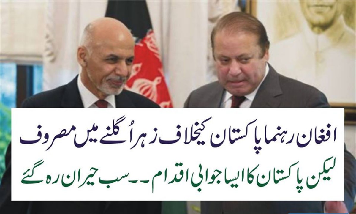 Afgan Rahnoma pakistan K Khilaf Zahar Ugalne mai Masroof Lakin Pakistan ka Aisa Jawabi Iqdam K sab Heraan Rah Gay