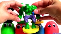 Play-Doh Surprise Eggs Googly Eyes Superheroes Batman Hulk Spiderman Ojos Saltones Huevos Sorpresa