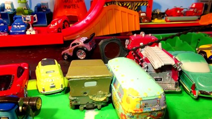 Pixar Cars Riplash Racer Rematch with Doc VS The Delinquent Road Hazards