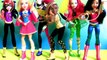 6 DC Super Hero Girls Dolls Disney TOYS SURPRISE DC Comics Super Friends Muñecas toy unboxing