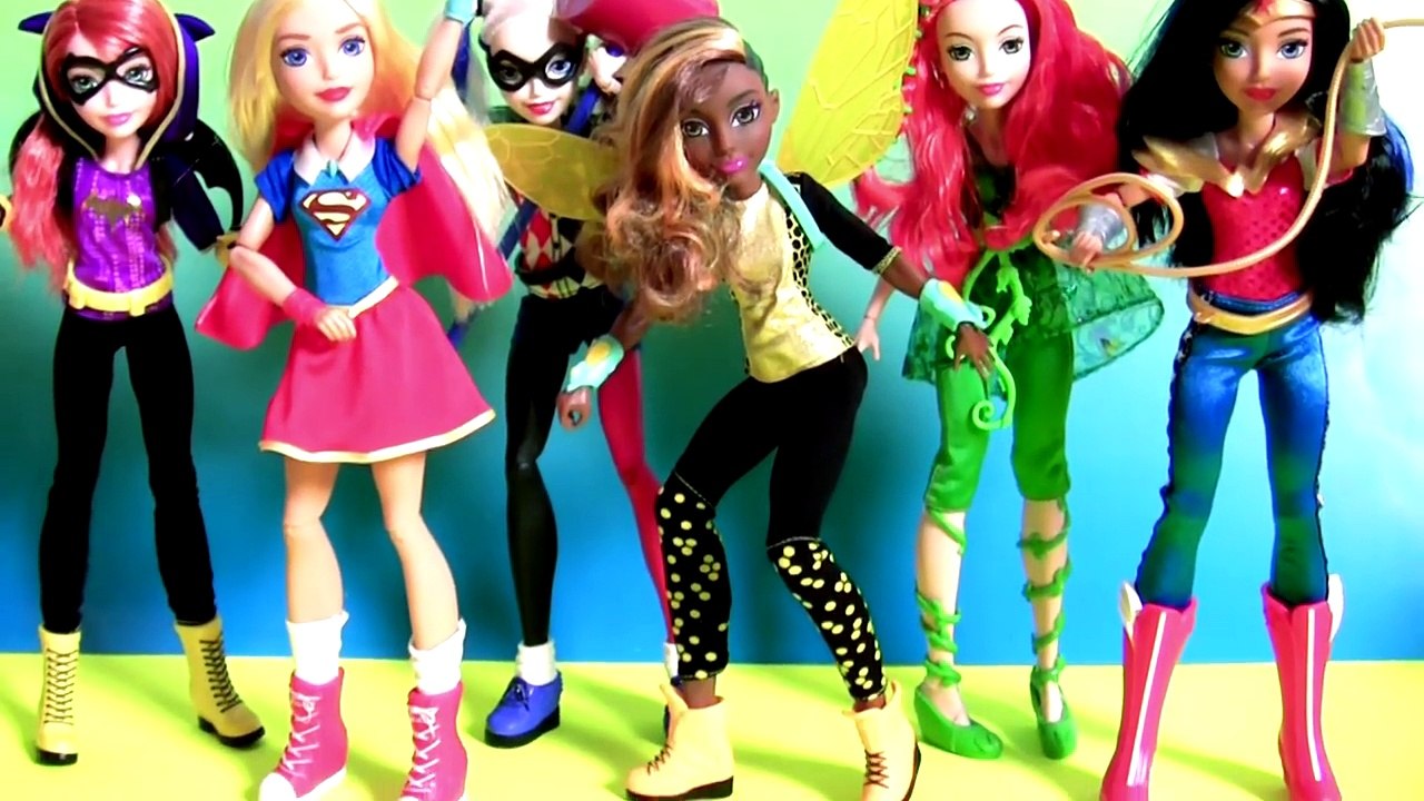 6 DC Super Hero Girls Dolls Disney TOYS SURPRISE DC Comics Super Friends Muñecas toy unboxing