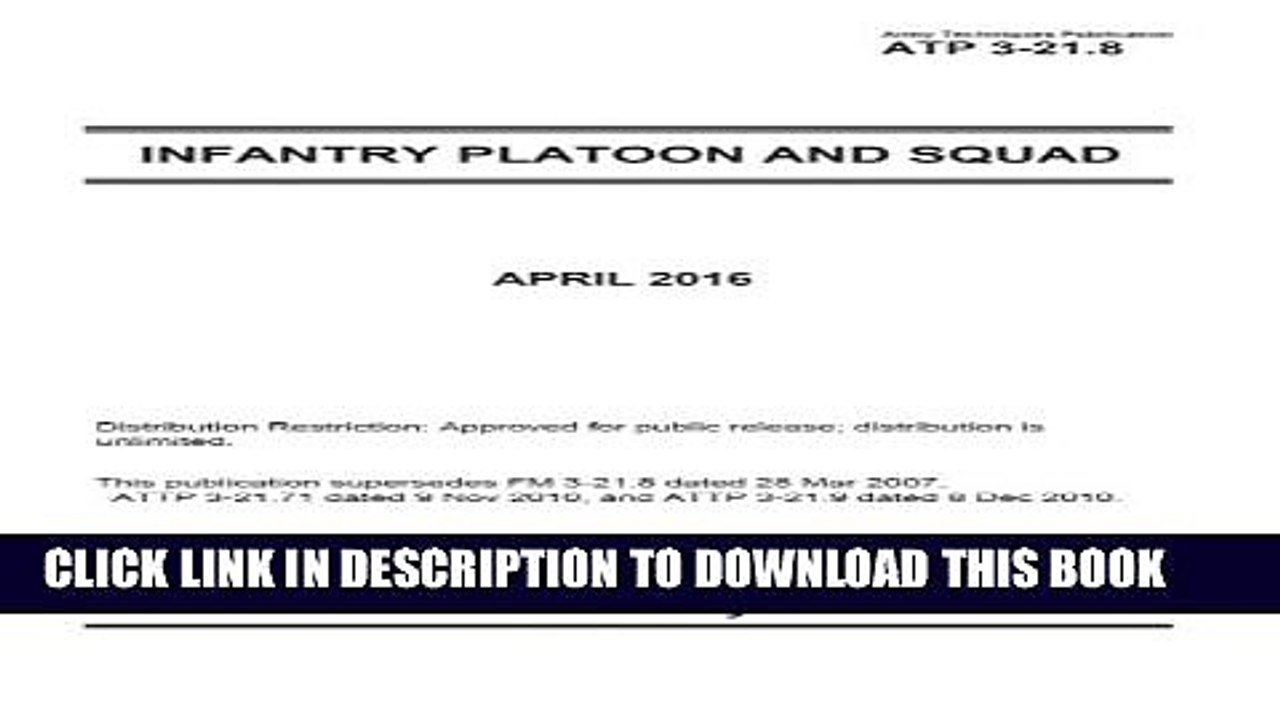 [PDF] Army Techniques Publication ATP 3-21.8 Infantry Platoon and Squad April 2016 Popular Online