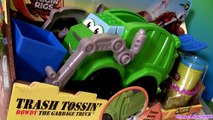 Play Doh Trash Tossin Rowdy the Garbage Truck Tonka Chuck & Friends Lightning McQueen Mater Cars