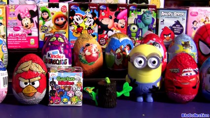 GIANT 65 SURPRISE CUBES EGGS Huevos Sorpresa! Masha Bear Kinder Cars Panda 2 Frozen Play-Doh Pokemon