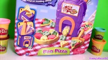 Pizzeria Moon Dough Pan Pizza Playset with Magical Oven Toy - Play Doh Kitchen Baking Toy