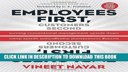 [PDF] Employees First, Customers Second: Turning Conventional Management Upside Down Popular