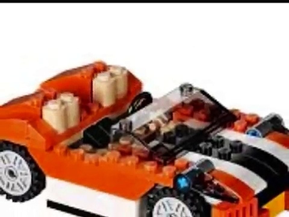 LEGO Creator La Décapotable Orange, Véhicules Lego Jouets Pour Les Enfants