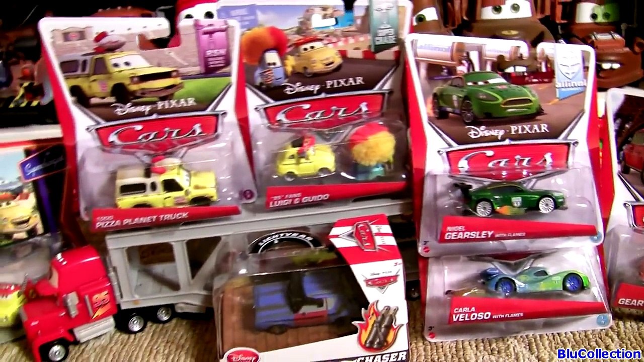 NEW Cars 95 Fans Luigi Guido Geartrude Nigel Gearsley with Flames Todd Pizza Planet Pixar Toy Story