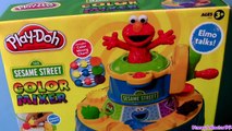 Learn Colors with Play Doh Elmo Color Mixer Elmo Talks With Cookie Monster Sesame Street