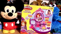 Play Doh Sofia the First Amulet & Jewels Vanity Playset Make Tiara with Play Dough DC ToysCollector