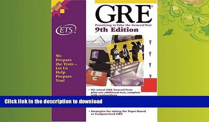 FAVORITE BOOK  GRE: Practicing to Take the General Test (Practicing to Take the GRE General