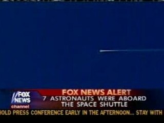 Columbia Space Shuttle Re-Entry