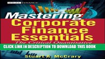 [PDF] Mastering Corporate Finance Essentials: The Critical Quantitative Methods and Tools in