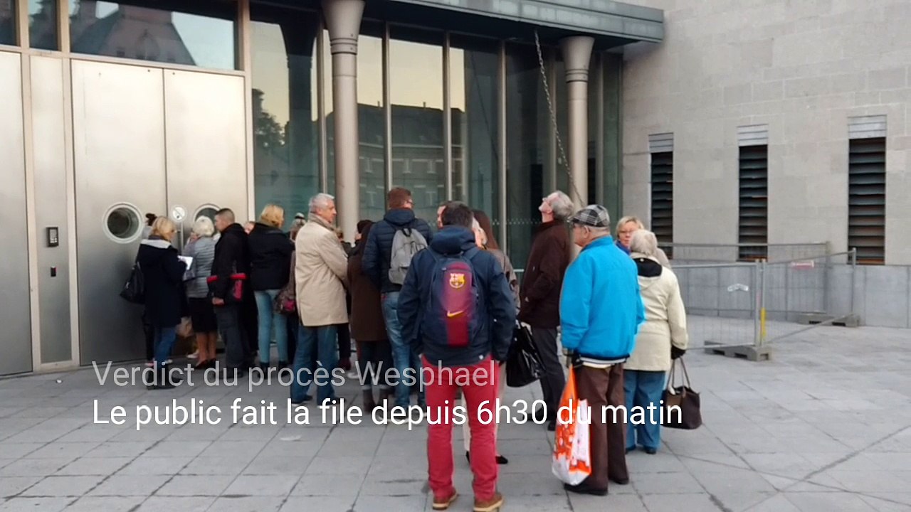 Verdict du procès Wesphael: le public est arrivé a 6h30