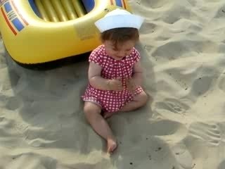 Capucine à la plage