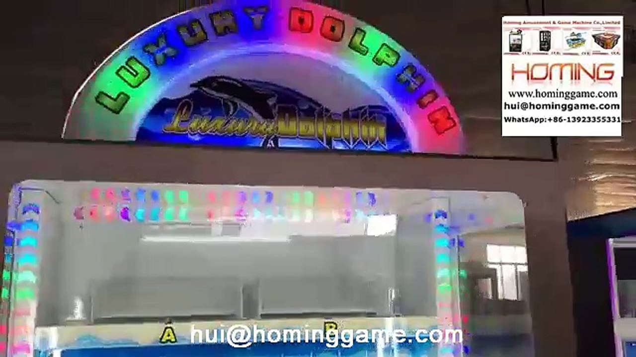 How to test new key master prize luxury dolphin prize game machine(hui@hominggame.com)
