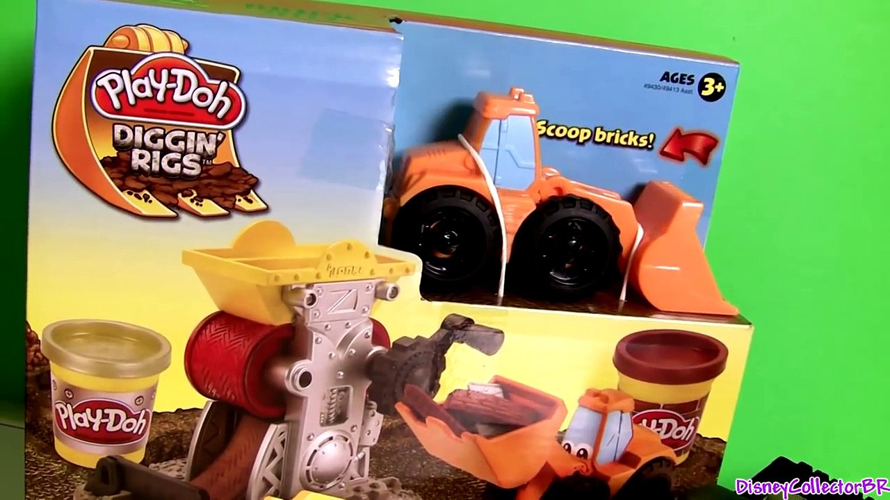 Play Doh Brick Mill Diggin Rigs Disney Planes2 Avalanche & Drip Talking Trucks Fire & Rescue Dough