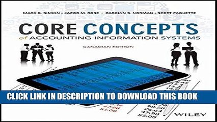 [PDF] Core Concepts of Accounting Information Systems, Canadian Edition Full Colection