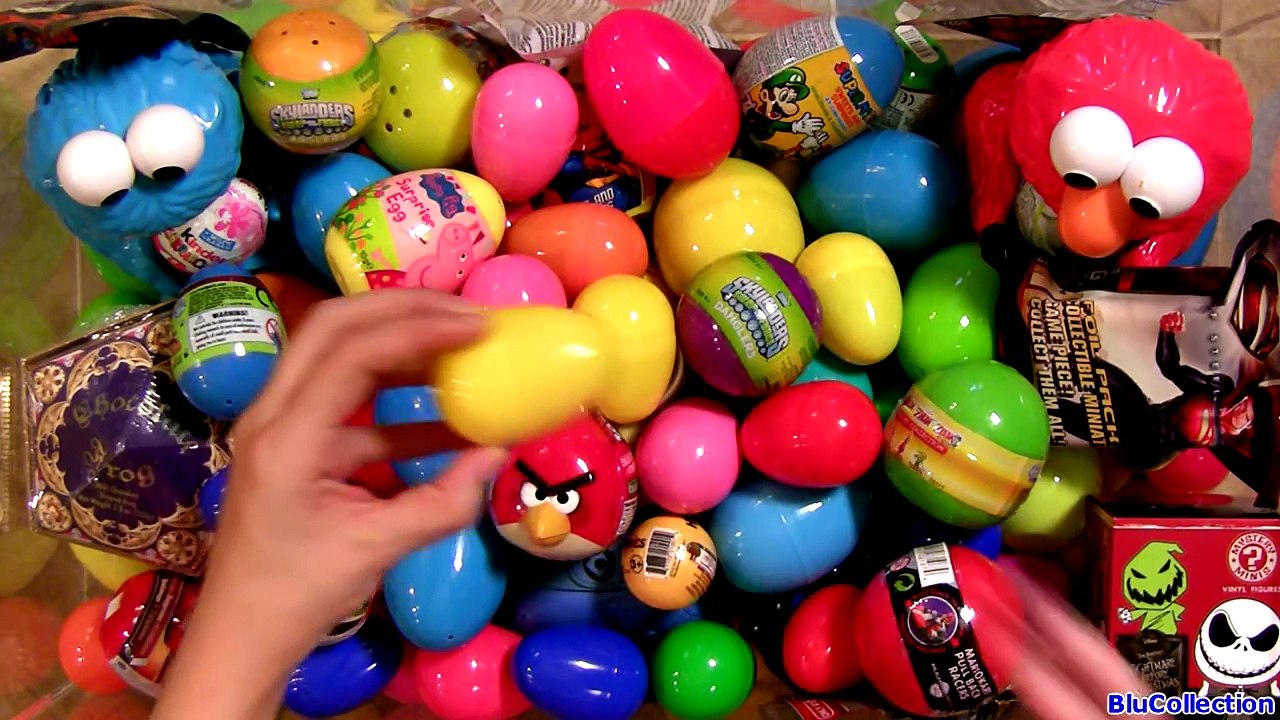 105 Surprise Eggs Kinder Surprise Trash Pack Lego Harry Potter Pixar Cars TMNT Disney Cookie Monster