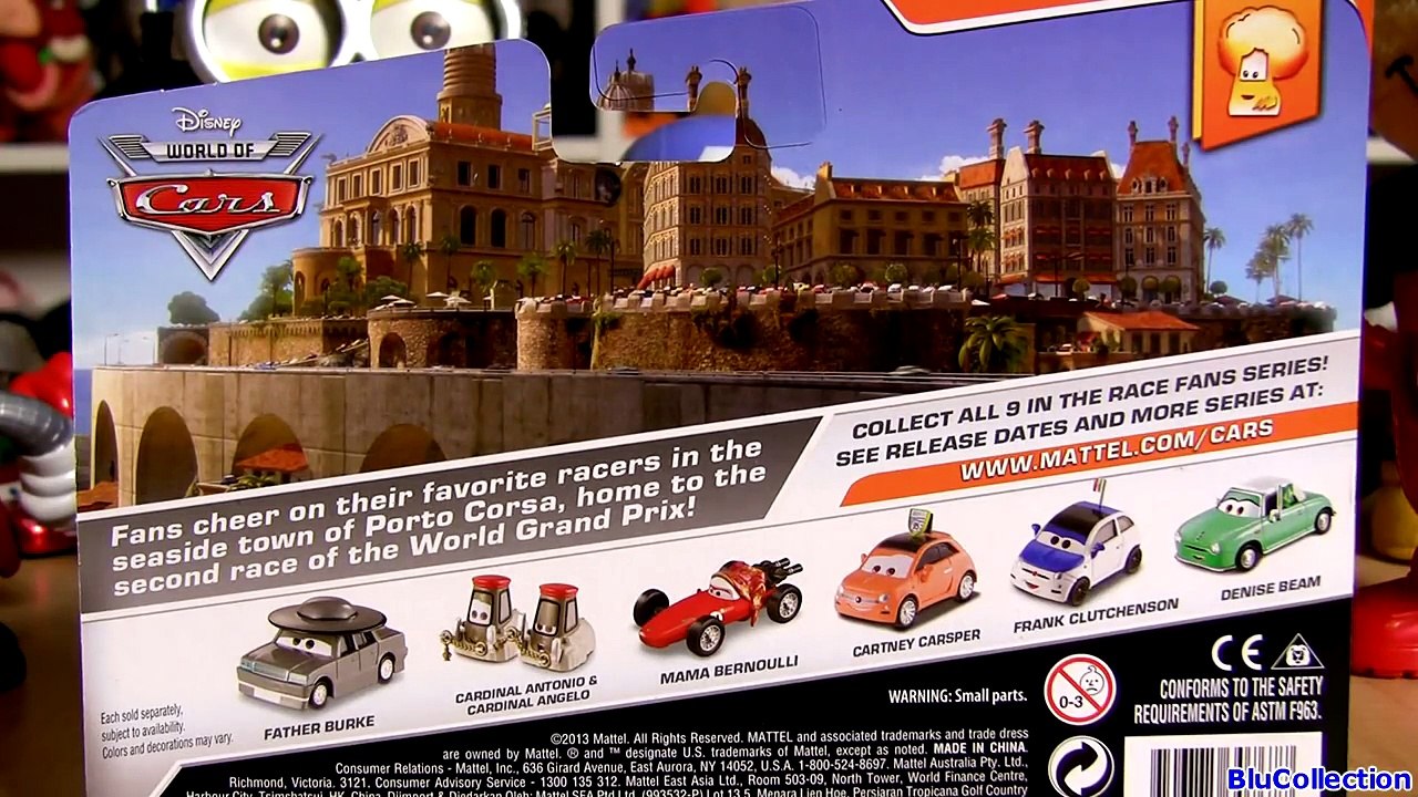 Cars 2 Father Burke with Cardinal Antonio & Cardinal Angelo Pitty Disney Pixar Cars Voitures Mattel